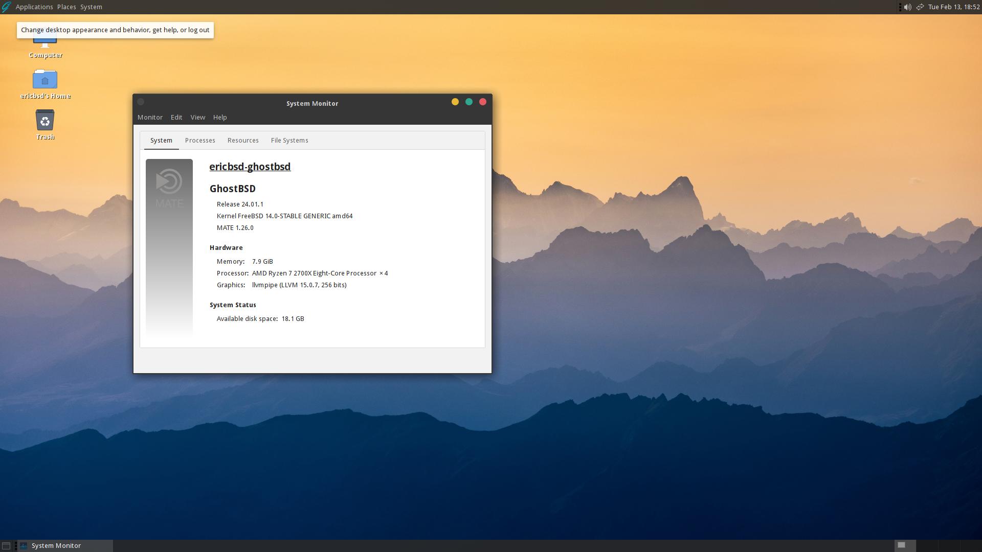 DistroWatch.com: GhostBSD
