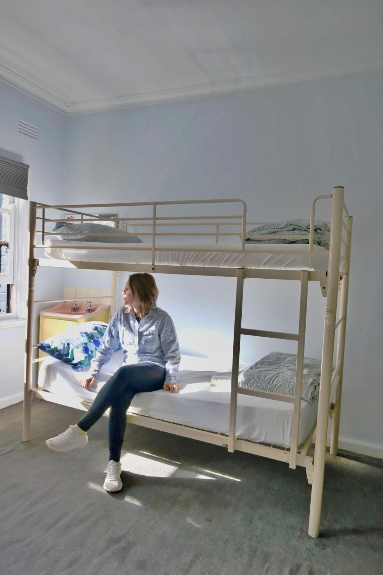 Bed in 6-Bed Female Dormitory Room with Shared Bathroom