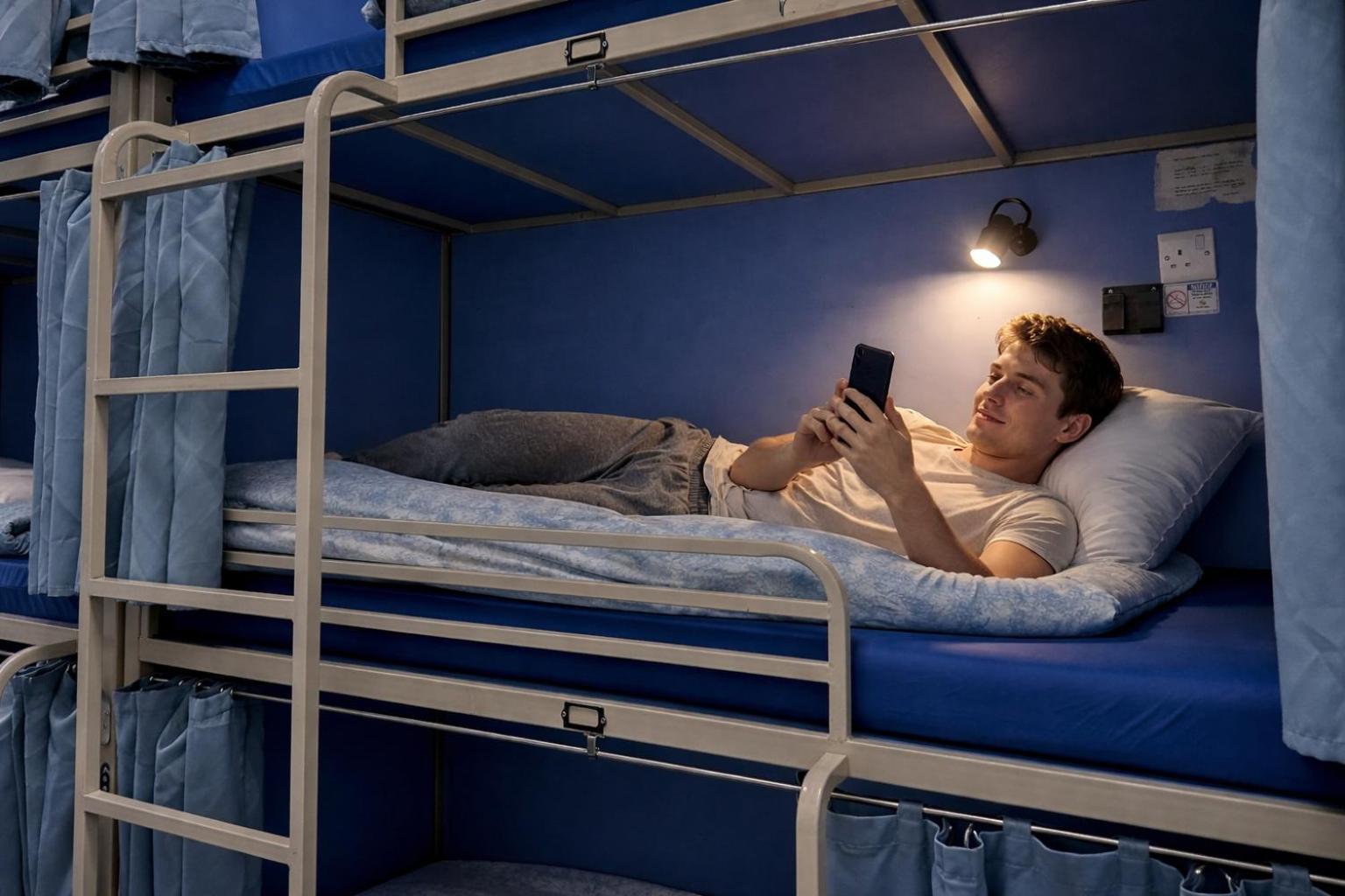 Single Bed in 9-Bed Mixed Dormitory Room with Private Bathroom