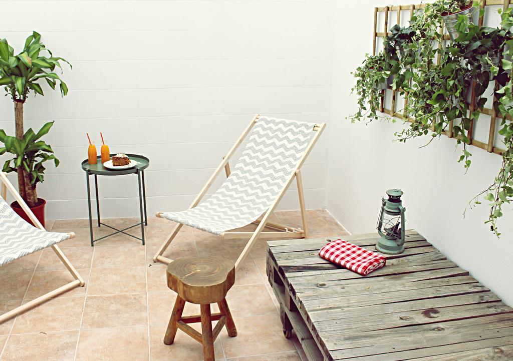 Tweepersoonskamer met 1 of 2 Bedden en een Terras